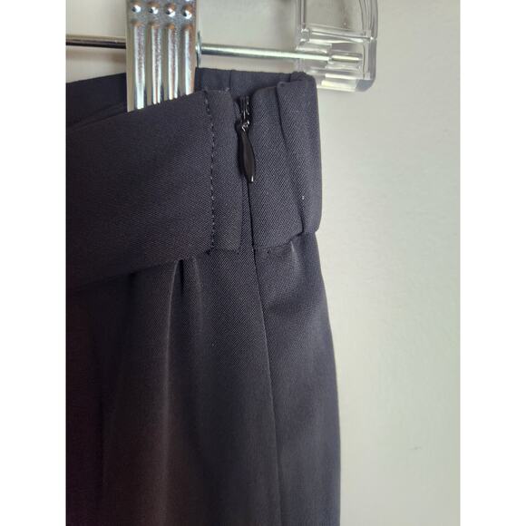 Halara High Waisted Tie Side Invisible Zipper Wide Leg Work Pants sz MP career - Picture 4 of 10